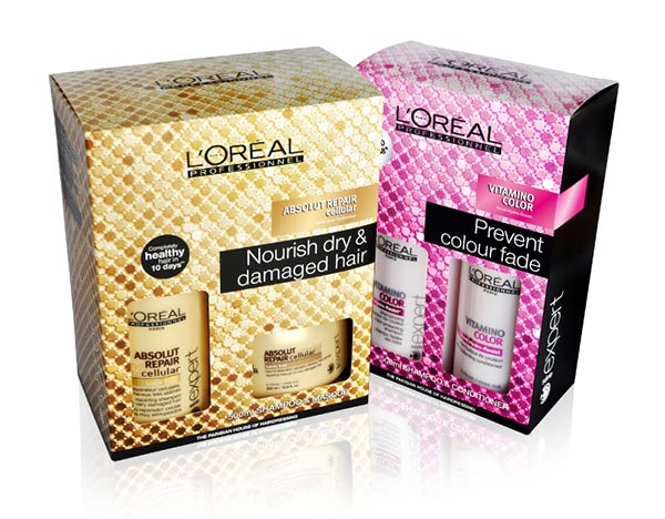 歐萊雅發品外盒包裝設計